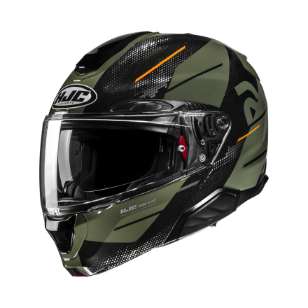 HJC RPHA 91 Blat Systeemhelm, Zwart-Groen-Oranje (1 van 1)