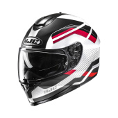 C70N Belis Integraalhelm - Wit-Rood