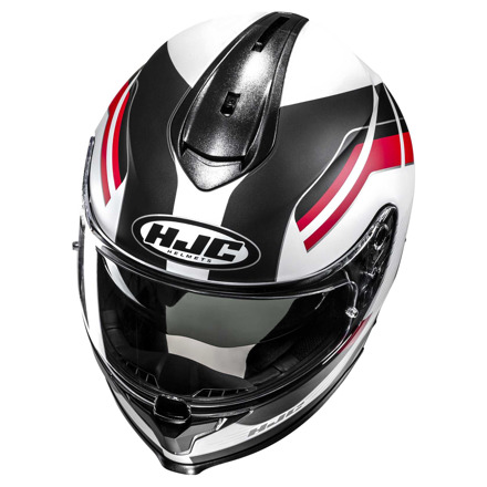 HJC C70N Belis Integraalhelm, Wit-Rood (2 van 3)