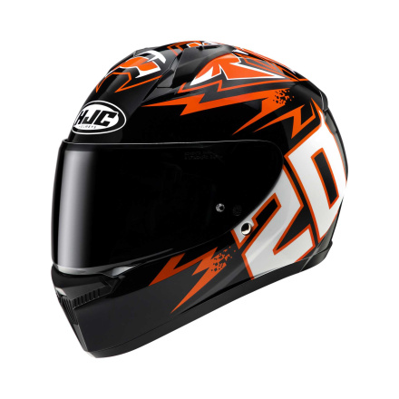 HJC C10 Diablo mask Integraalhelm, Zwart-Rood (1 van 5)