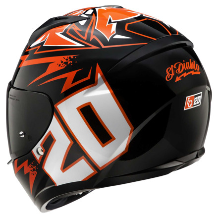 HJC C10 Diablo mask Integraalhelm, Zwart-Rood (2 van 5)