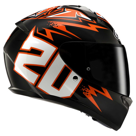 HJC C10 Diablo mask Integraalhelm, Zwart-Rood (3 van 5)