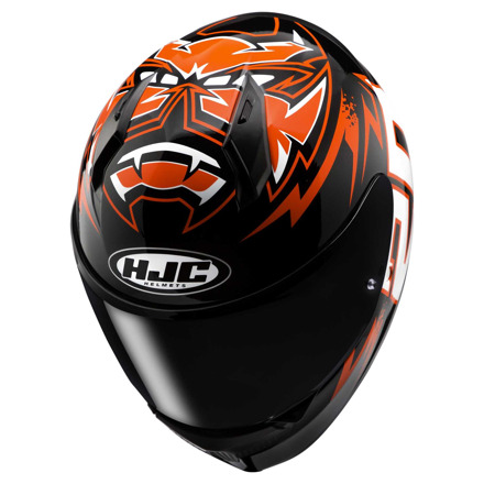 HJC C10 Diablo mask Integraalhelm, Zwart-Rood (4 van 5)