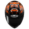 HJC C10 Diablo mask Integraalhelm, Zwart-Rood (Afbeelding 5 van 5)