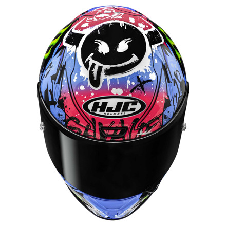 HJC RPHA 1 Quartararo Le Mans Special 2024 Integraalhelm, Blauw-Roze (5 van 5)