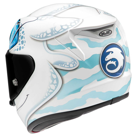 HJC RPHA 12 Light Fury Universal Integraalhelm, Wit-Blauw (2 van 5)