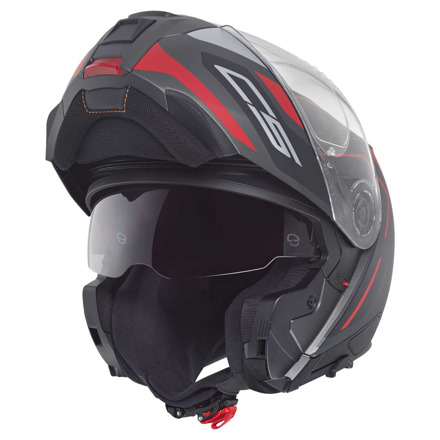 Schuberth C5 Omega Systeemhelm, Zwart-Rood (2 van 5)