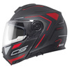 Schuberth C5 Omega Systeemhelm, Zwart-Rood (Afbeelding 3 van 5)