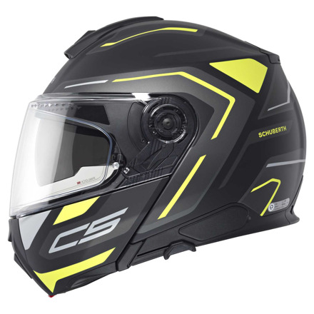 Schuberth C5 Omega Systeemhelm, Zwart-Geel (3 van 5)