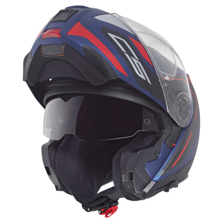 Schuberth C5 Omega Systeemhelm, Blauw-Rood (2 van 5)