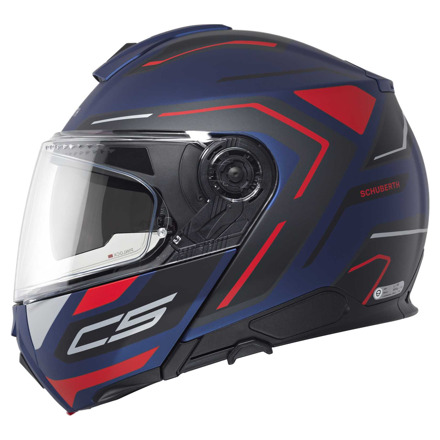 Schuberth C5 Omega Systeemhelm, Blauw-Rood (3 van 5)