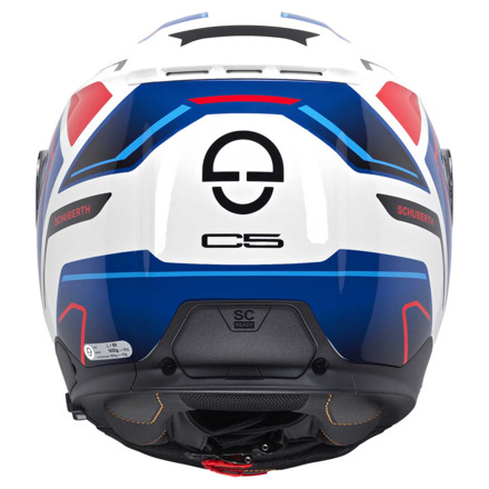 Schuberth C5 Omega Systeemhelm, Wit-Blauw (4 van 5)