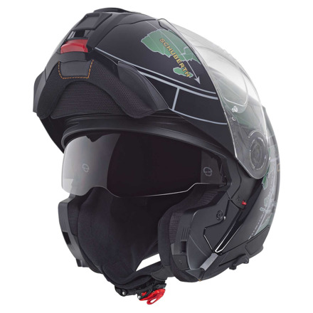 Schuberth C5 Globe, Zwart-Groen (2 van 5)