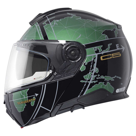 Schuberth C5 Globe, Zwart-Groen (3 van 5)