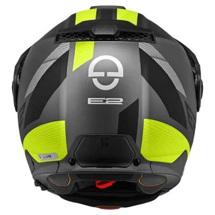 Schuberth E2 Defender Systeemhelm, Zwart-Fluor (3 van 3)
