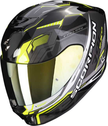 Scorpion EXO-391 Haut Integraalhelm, Mat Zwart-Antraciet-Geel (1 van 1)