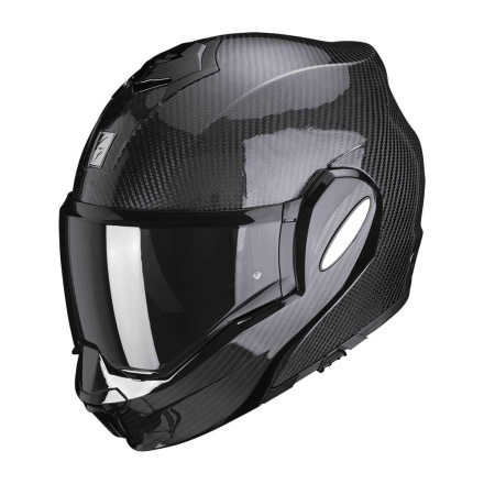 EXO-Tech Evo Carbon Solid Systeemhelm - Zwart