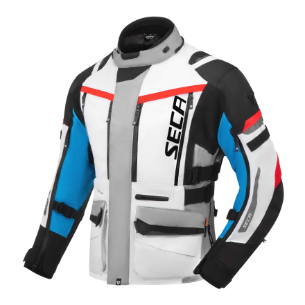 Arrakis III Motorjas - Grijs-Blauw-Rood