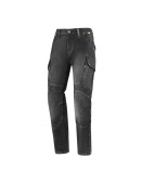 Square II Motorjeans - Zwart