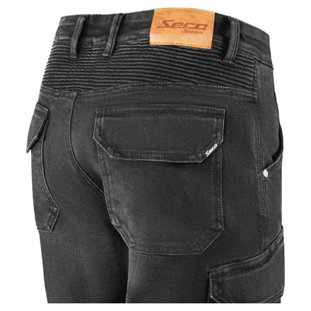 SECA Square II Motorjeans, Zwart (4 van 4)