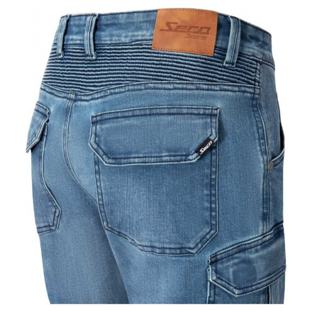 SECA Square II Motorjeans, Blauw (4 van 4)