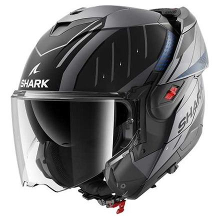 Shark Oxo Rydger Mat Systeemhelm, Antraciet-Blauw-Zwart (2 van 3)