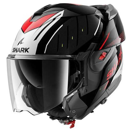 Shark Oxo Rydger Systeemhelm, Zwart-Zilver-Rood (2 van 3)