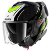 Shark Oxo Rydger Systeemhelm, Zwart-Wit-Geel (Afbeelding 2 van 3)