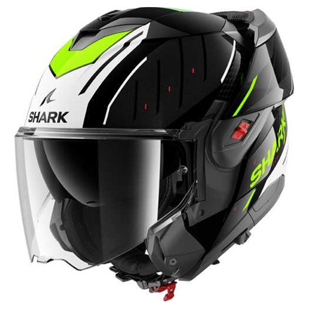 Shark Oxo Rydger Systeemhelm, Zwart-Wit-Geel (2 van 3)