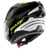 Shark Oxo Rydger Systeemhelm, Zwart-Wit-Geel (Afbeelding 3 van 3)