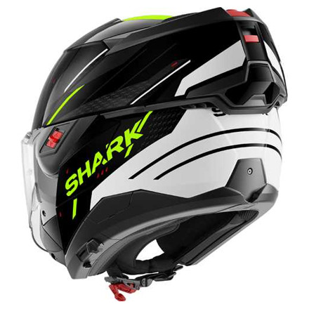 Shark Oxo Rydger Systeemhelm, Zwart-Wit-Geel (3 van 3)