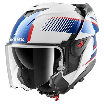 Shark Oxo Sikter Systeemhelm, Wit-Blauw (2 van 3)