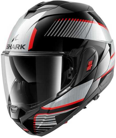 Shark Oxo Sikter Systeemhelm, Zwart-Zilver (1 van 3)