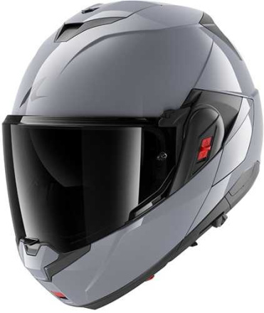 Shark Oxo Dark Shadow Systeemhelm, Zilver (1 van 3)