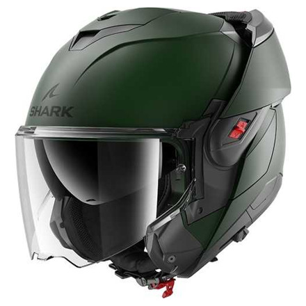 Shark Oxo Blank Mat Systeemhelm, Mat Groen (2 van 3)