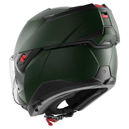 Shark Oxo Blank Mat Systeemhelm, Mat Groen (3 van 3)