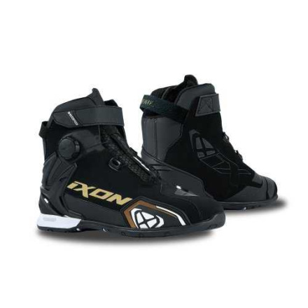 Bull 2 WP Lady Motorschoenen - Zwart-Wit-Goud