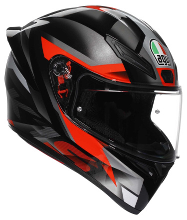 K1 S E2206 Fastlap Integraalhelm - Zwart-Antraciet-Rood