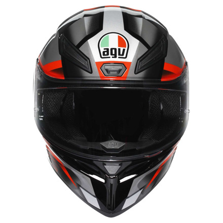 AGV K1 S E2206 Fastlap Integraalhelm, Zwart-Antraciet-Rood (5 van 7)