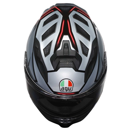 AGV K7 E2206 Jaeger Integraalhelm, Zwart-Zilver (2 van 7)