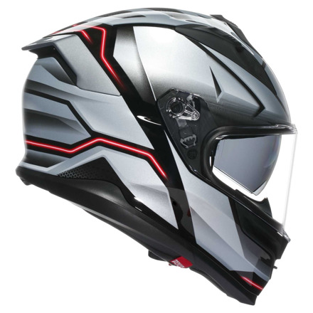 AGV K7 E2206 Jaeger Integraalhelm, Zwart-Zilver (3 van 7)