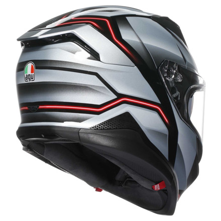 AGV K7 E2206 Jaeger Integraalhelm, Zwart-Zilver (5 van 7)