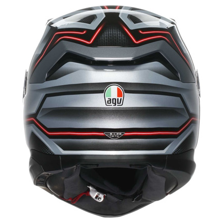 AGV K7 E2206 Jaeger Integraalhelm, Zwart-Zilver (6 van 7)