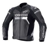 GP Force Leren Motorjas - Zwart
