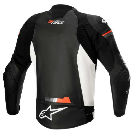 Alpinestars GP Force Leren Motorjas, Zwart-Wit-Rood-Fluor (2 van 2)