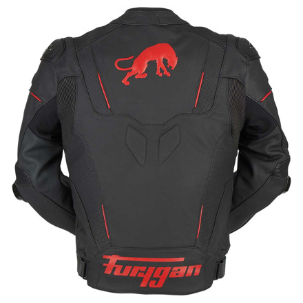 Furygan Raptor Evo 2 Leren Motorjas, Zwart-Rood (2 van 2)