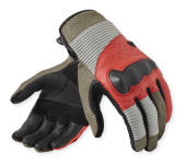 Lewisville Motorhandschoenen - Zand-Rood