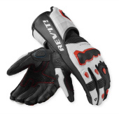 Quantum 3 Motorhandschoenen - Wit-Rood