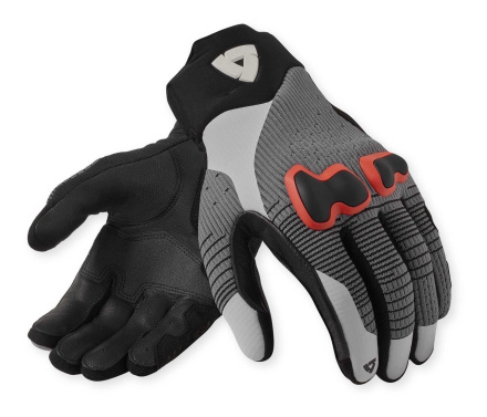 REV'IT! Kinetic 2 Motorhandschoenen, Grijs-Rood (1 van 2)