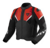 Automate Leren Motorjas - Zwart-Rood